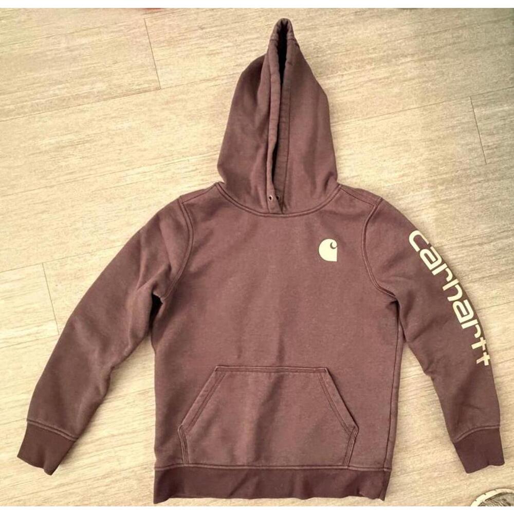 Carhartt Relaxed Fit Hoodie Sweatshirt Medium (blackberry heather)